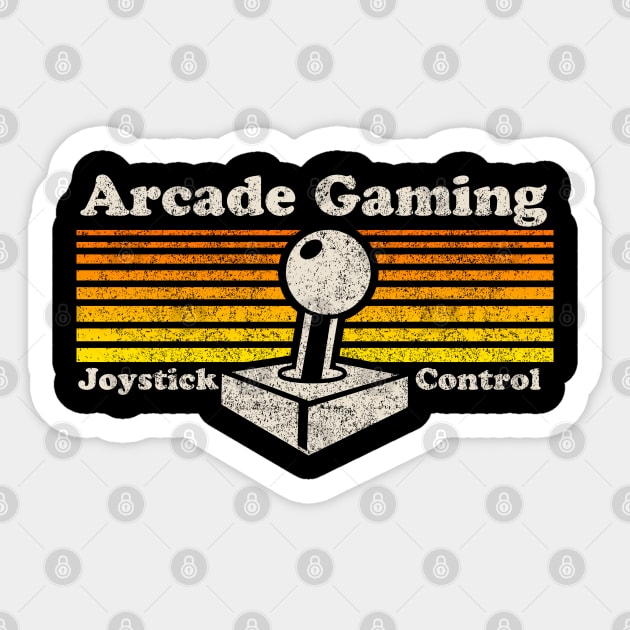 Arcade Joystick Retro Sticker by reintdale